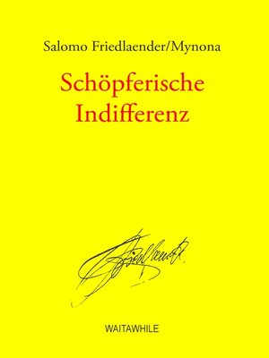 cover image of Schöpferische Indifferenz